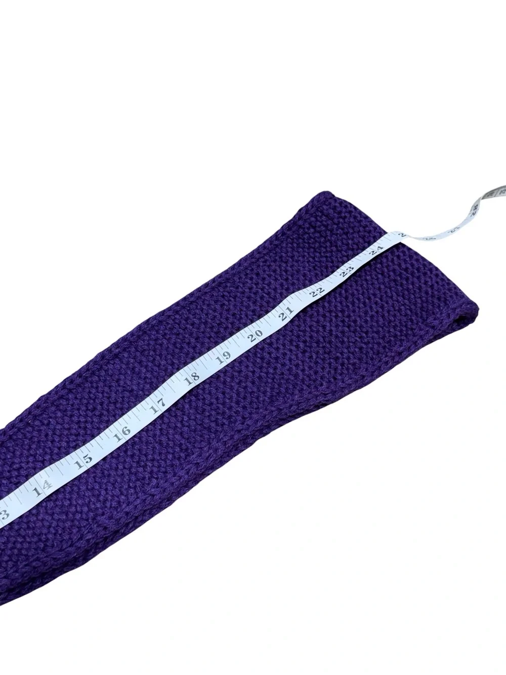 Sophie Purple Cashmere Scarf Womens Handmade Knit Neck Warmer Soft Cozy Gift